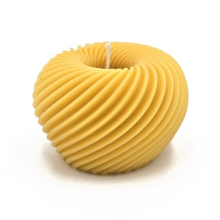 Miodowy Wir - świeca z wosku pszczelego