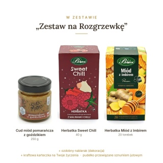 Zestaw na Rozgrzewkę: Cud miód pomarańcza z goździkiem i 2 herbatki
